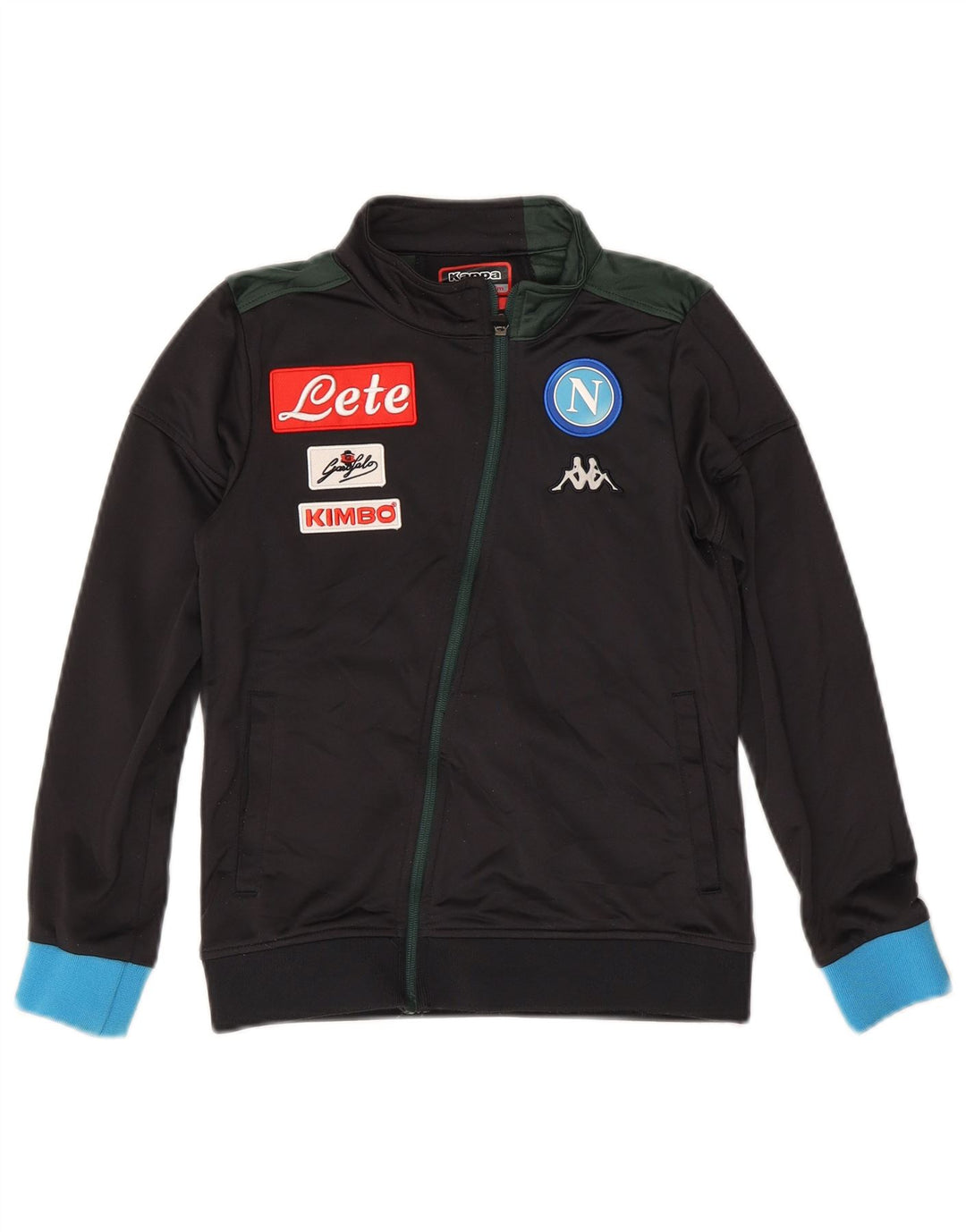 Giacca da tuta Kappa Gara Graphic da bambino 9-10 anni color block nero