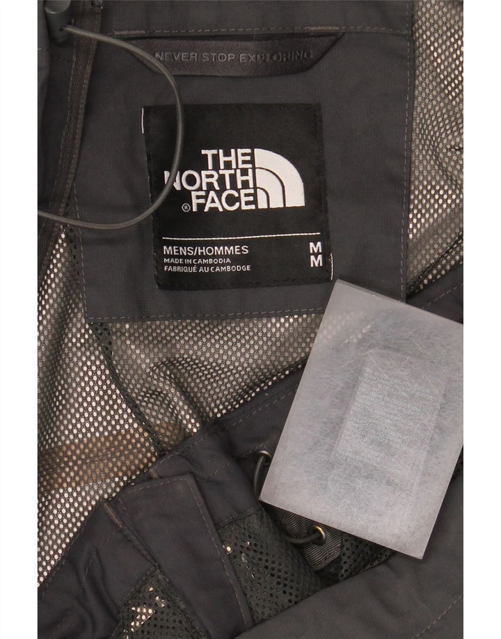 Giacca antipioggia da uomo con cappuccio The North Face UK 38 Poliestere grigio medio
