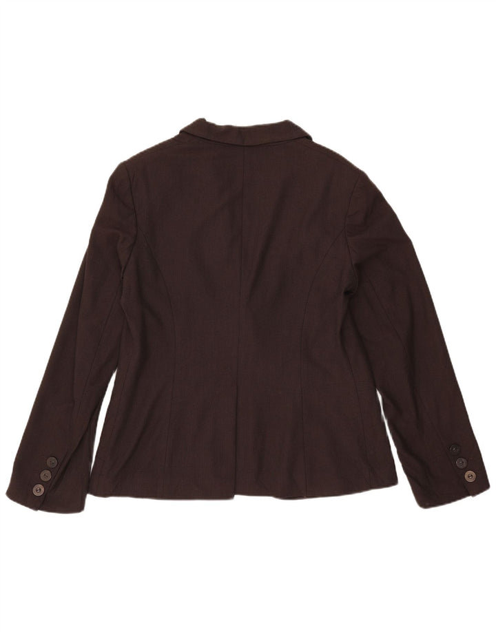 Giacca blazer a 1 bottone Marks & Spencer da donna UK 14 Marrone medio