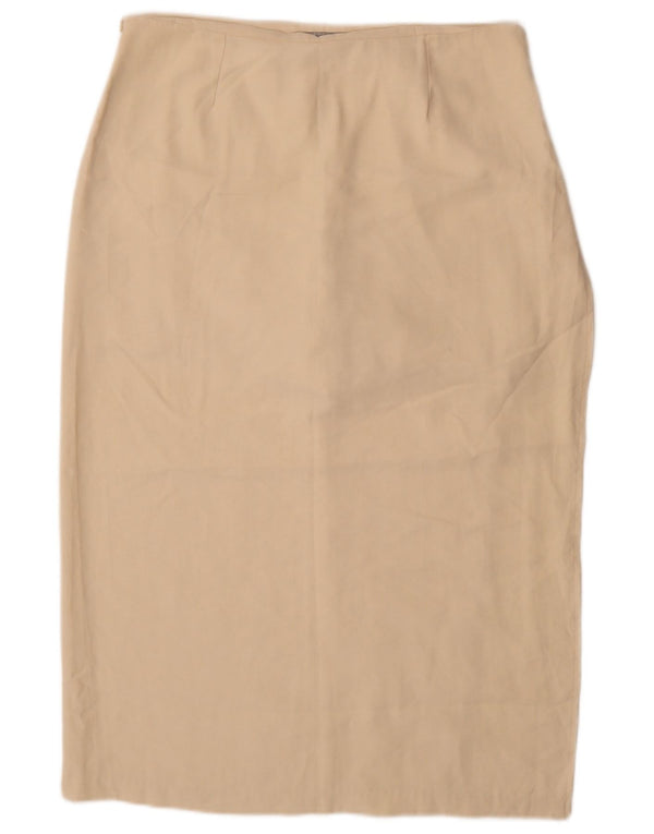 Gonna a tubino Zara da donna grande W34 in viscosa beige