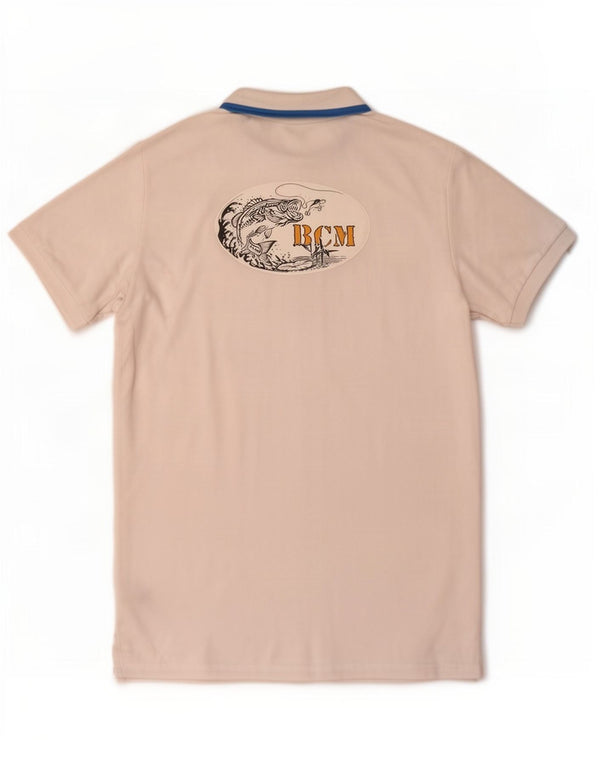 Polo grafica da uomo Kappa XL in cotone bianco
