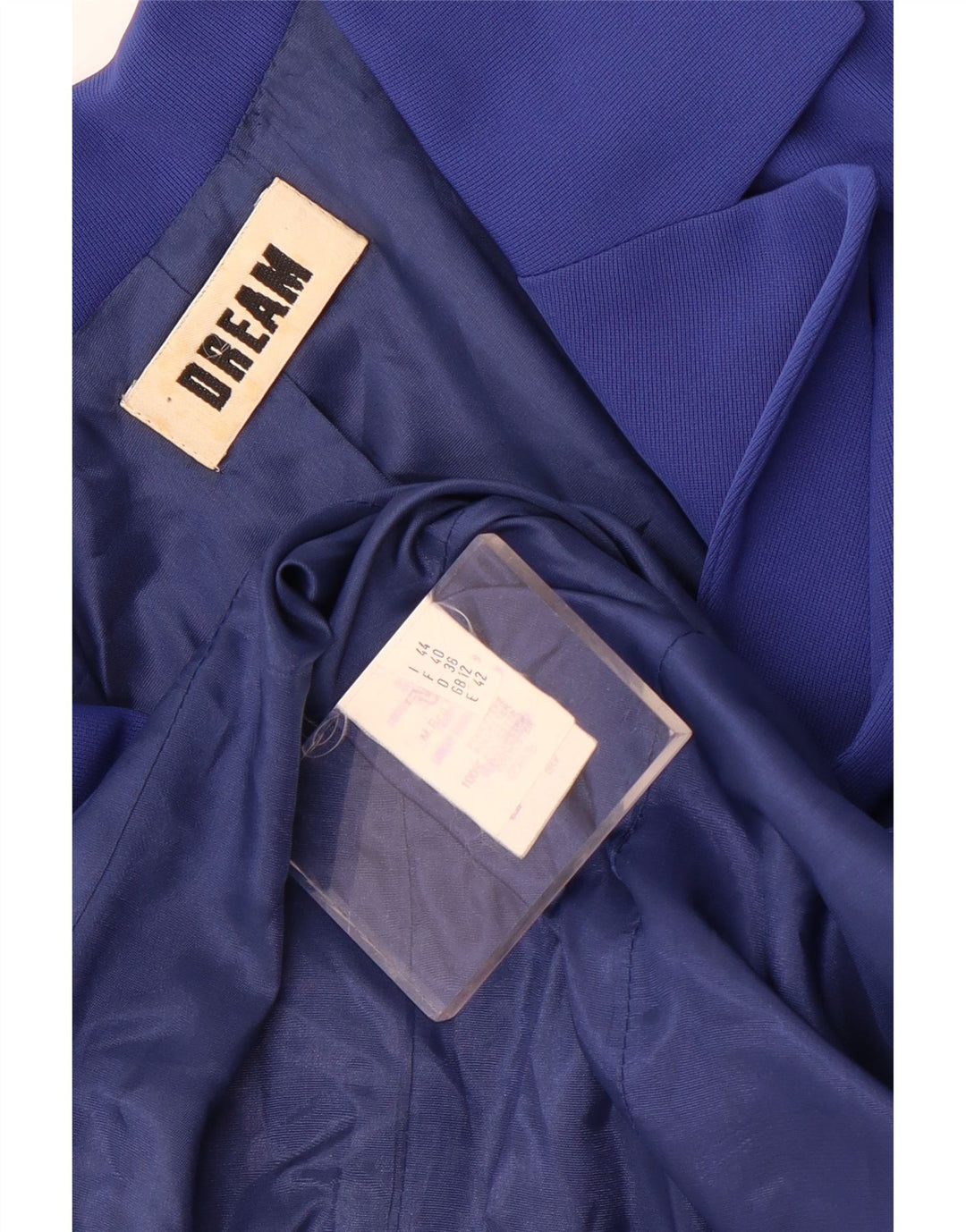 Giacca blazer doppiopetto a maniche corte da donna Dream UK 12 Blu medio