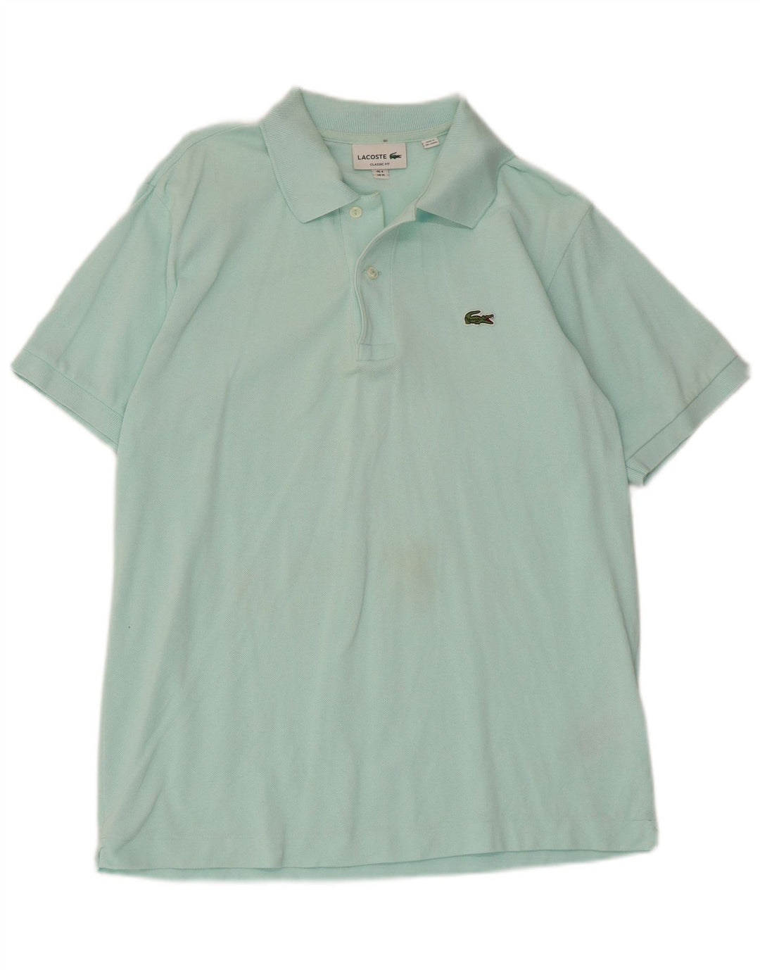 Polo da uomo Lacoste Classic Fit taglia 4, colore turchese medio, cotone