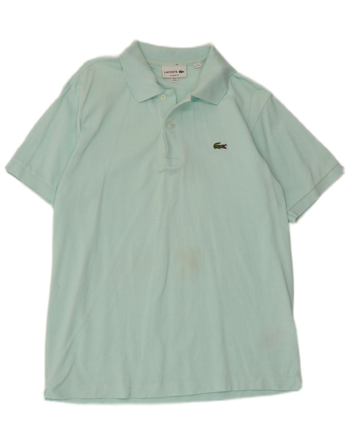 Polo da uomo Lacoste Classic Fit taglia 4, colore turchese medio, cotone