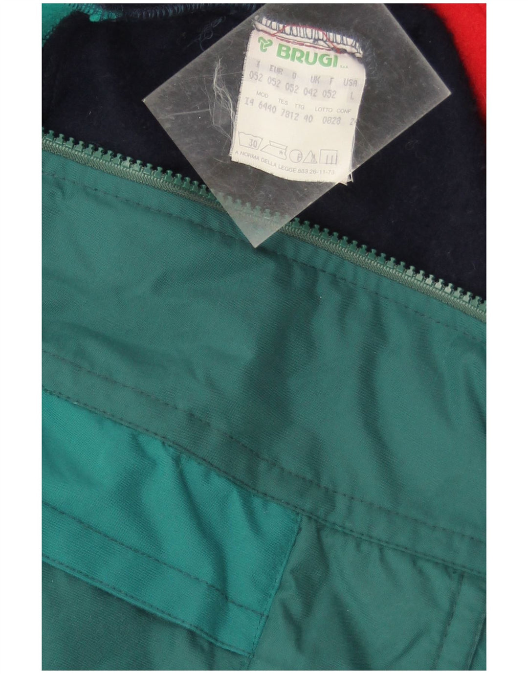 Giacca a vento da uomo Brugi UK 42 XL poliestere verde