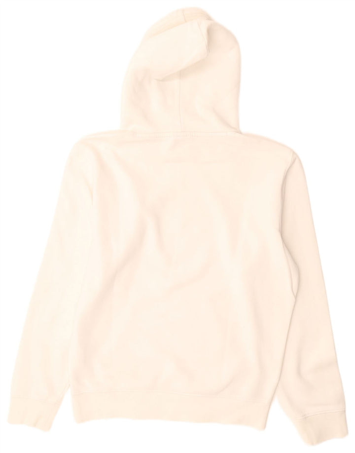 Maglione con cappuccio grafico da uomo Champion piccolo in cotone bianco