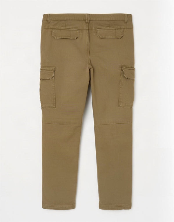 Pantaloni cargo slim da uomo Bench W34 L30 cotone kaki