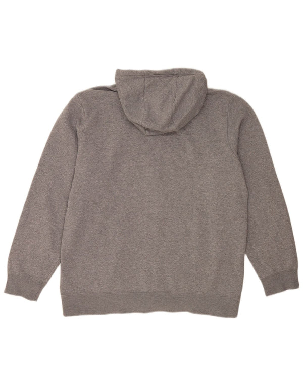 Felpa con cappuccio e zip grafica Adidas da uomo XL in cotone grigio