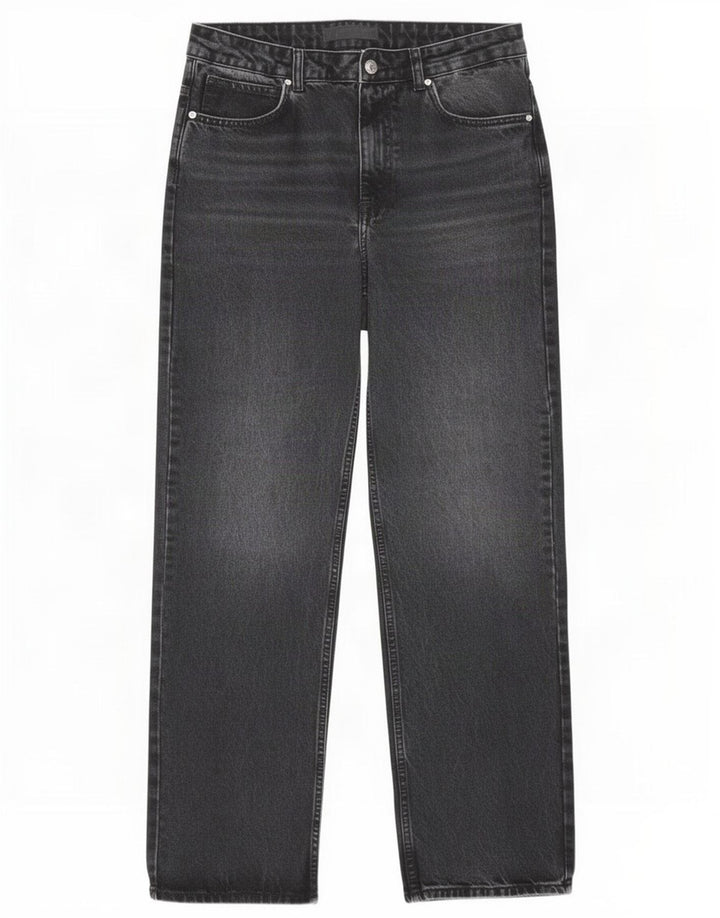 Jeans dritti da donna Zara EU 40 medio W30 L31 cotone nero
