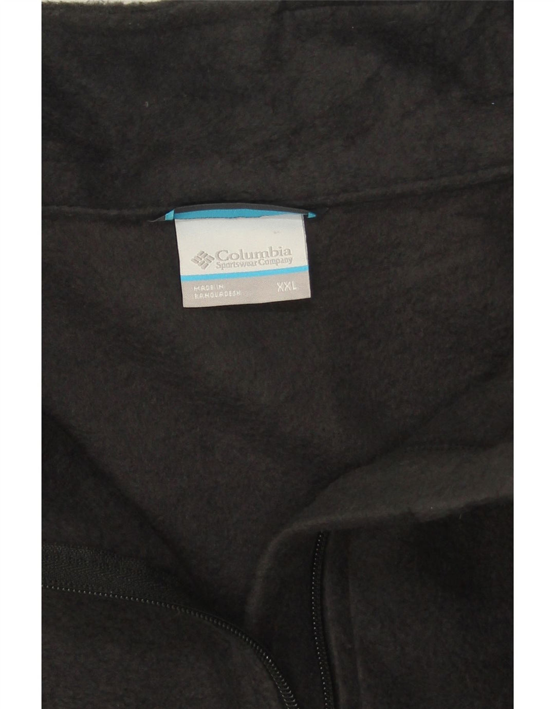 Maglione in pile da uomo con zip e collo COLUMBIA 2XL Poliestere color block grigio