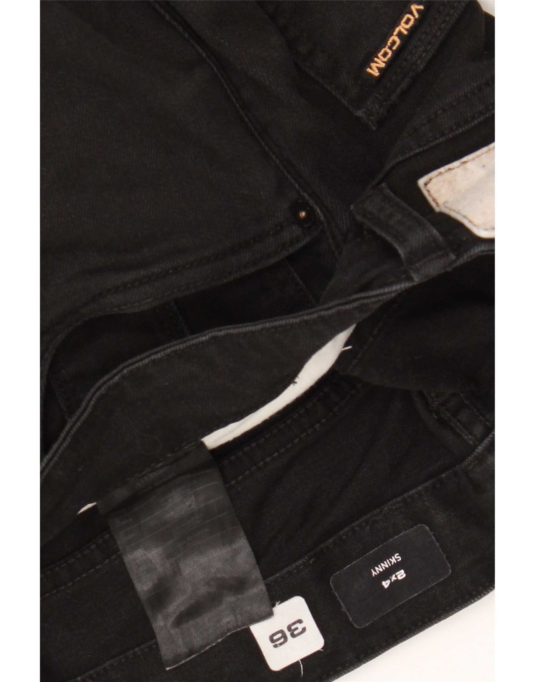 Jeans skinny da uomo Volcom W36 L32 cotone nero