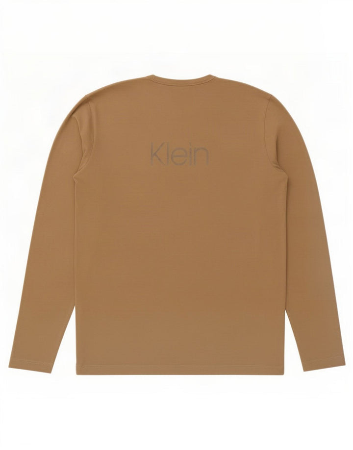 Calvin Klein Uomo Graphic Top Manica Lunga Grande Beige
