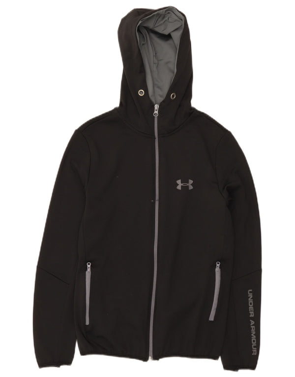Giacca da ginnastica con cappuccio grafica da ragazzo Under Armour 11-12 anni nera
