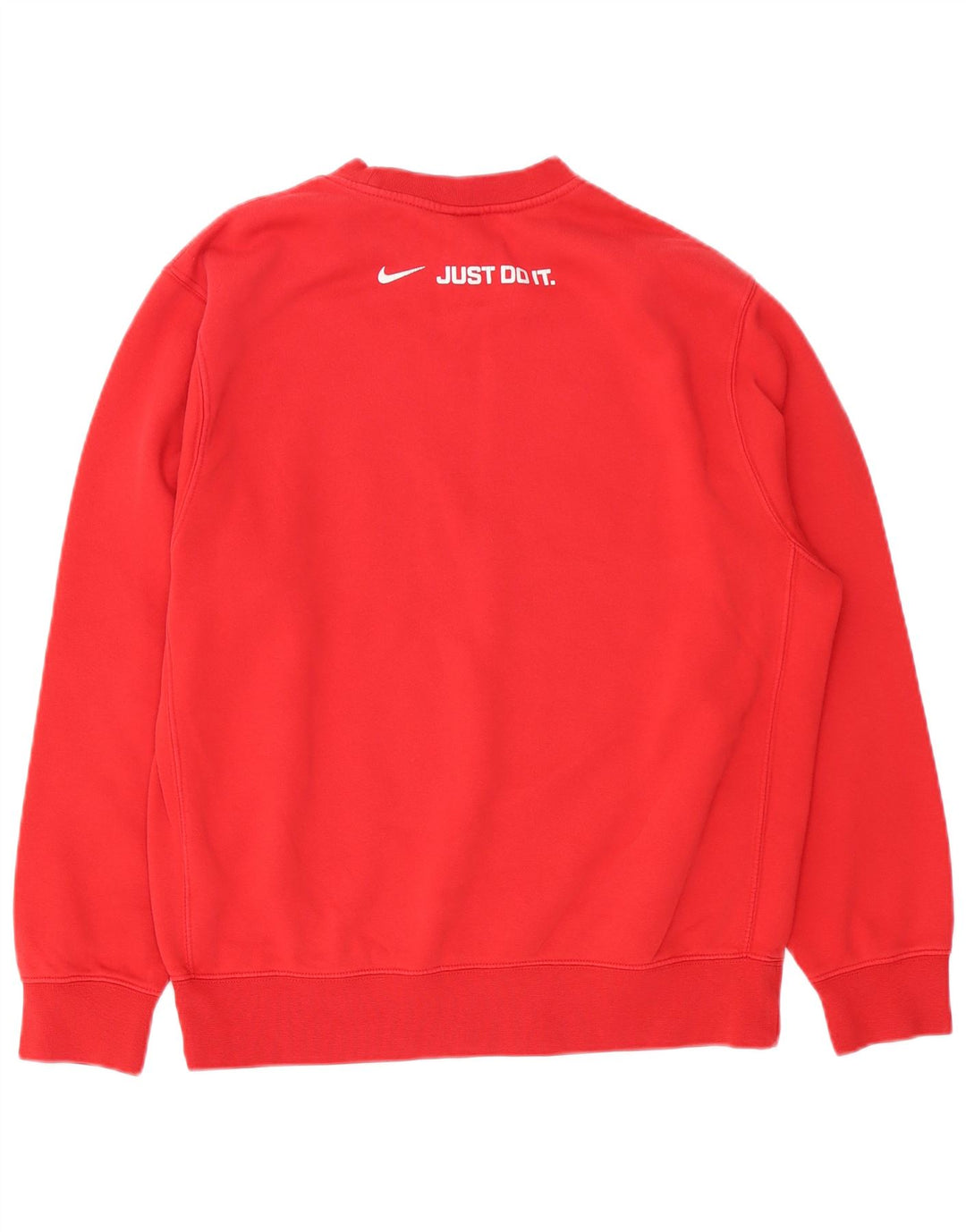 NIKE Felpa con grafica da uomo Maglione rosso medio in cotone