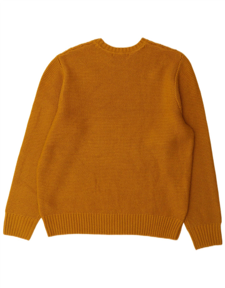 Maglione maglione girocollo da uomo Marks & Spencer grande acrilico giallo