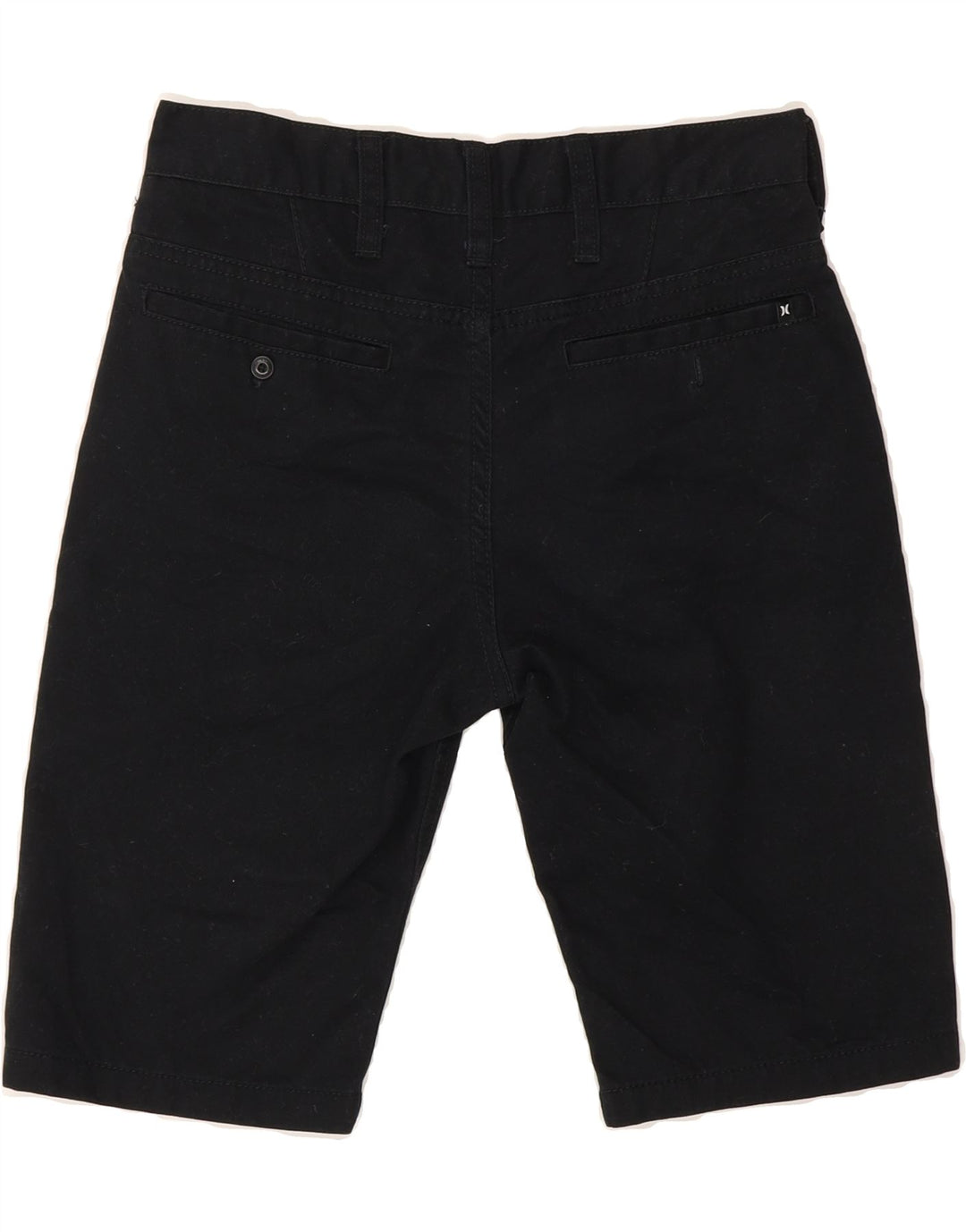 HURLEY Boys Chino Shorts 13-14 Years W26 Black Vintage Hurley and Second-Hand Hurley from Messina Hembry 