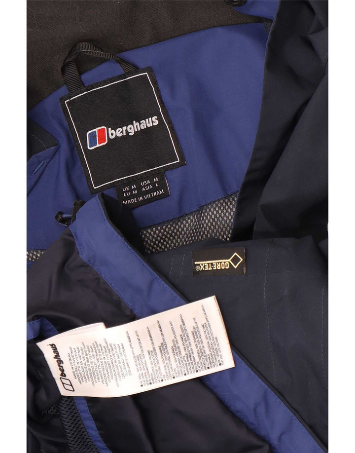 Giacca antipioggia da uomo con cappuccio Berghaus UK 38 medio poliestere blu navy