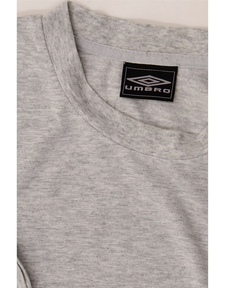 T-shirt da uomo UMBRO Top grande grigio screziato