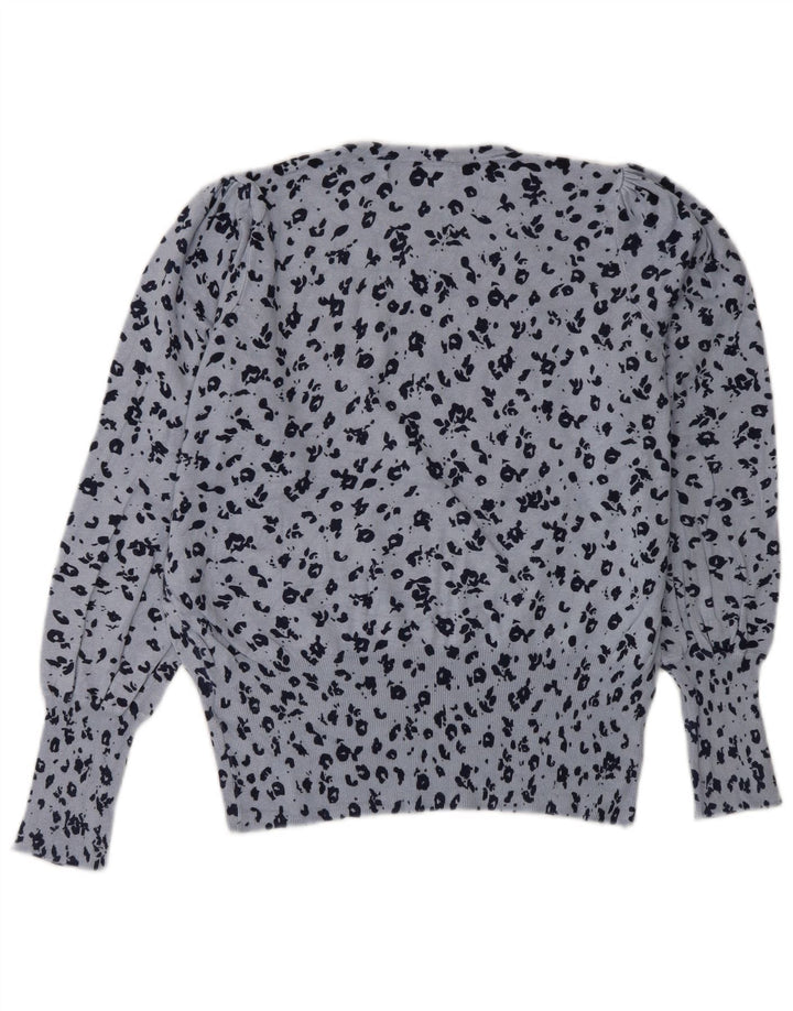 MARKS & SPENCER maglione maglione girocollo da donna UK 14 grande blu