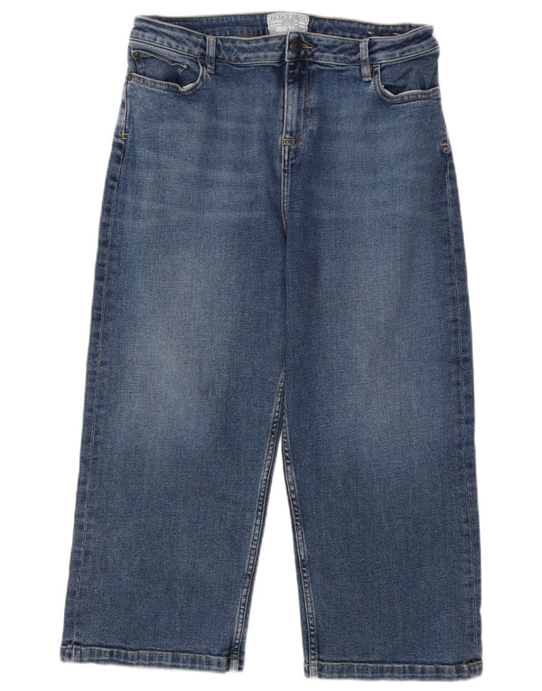 Jeans Capri da donna Fat Face UK 14 Large W34 L22 Cotone blu