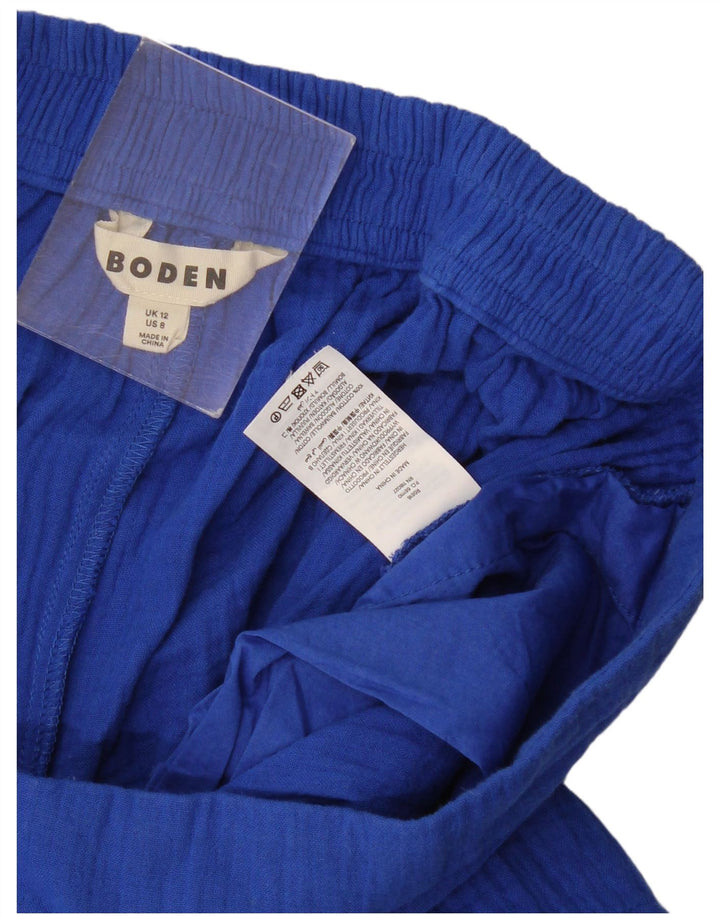 Pantaloncini casual da donna Boden UK 12 medi W30 cotone blu