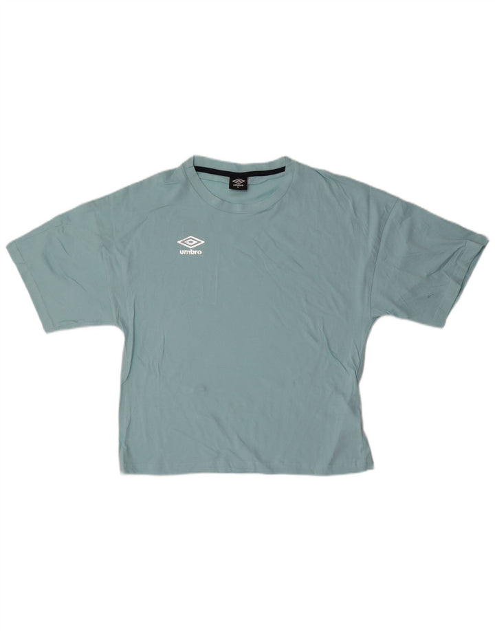 T-shirt da donna Umbro Top UK 14 cotone blu medio