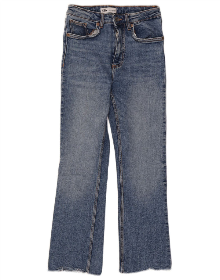 Jeans Bootcut da donna Zara EU 34 2XS W24 L24 Cotone blu