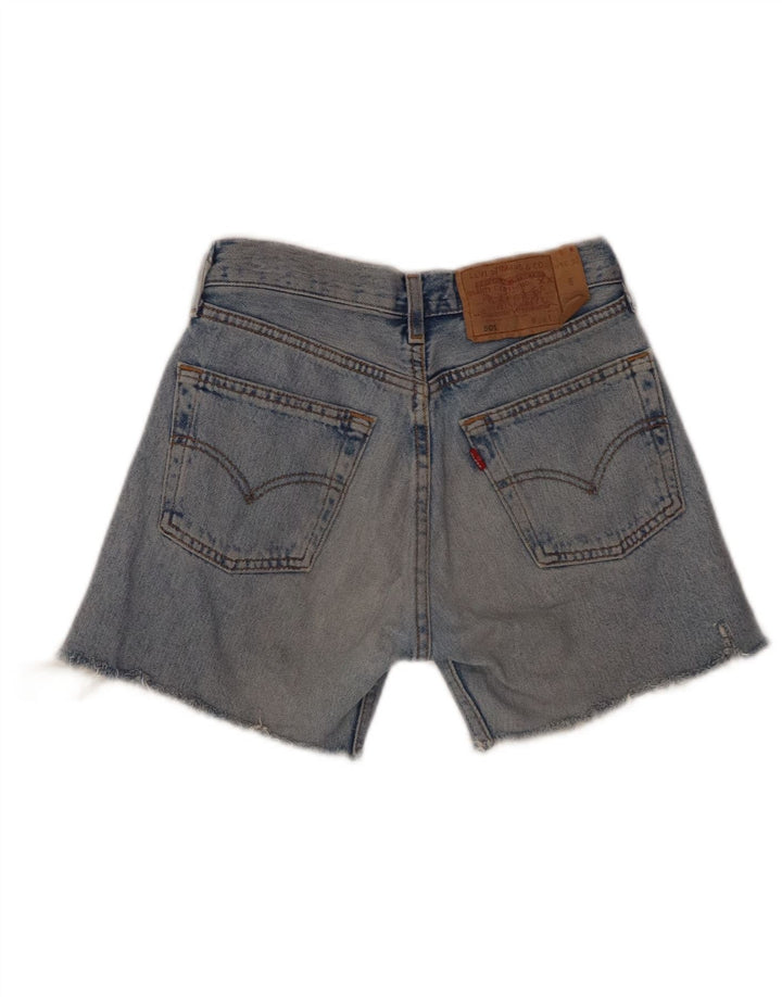 LEVI'S Womens 501 Denim Shorts W26 Small Blue