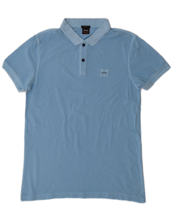 Polo da uomo slim fit Hugo Boss grande blu