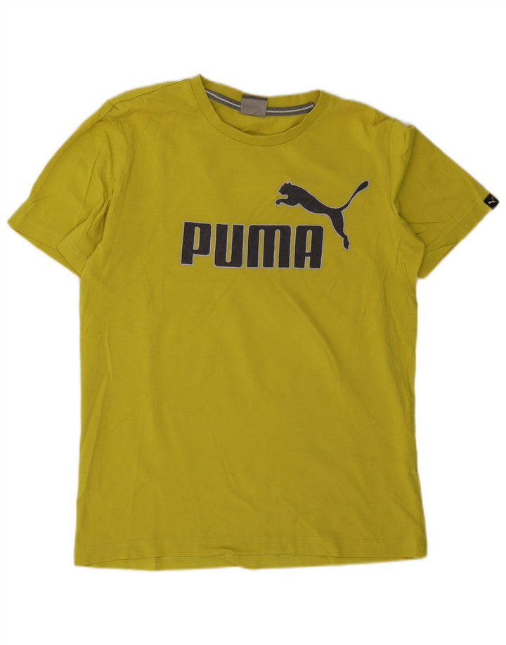 T-shirt grafica da uomo Puma Top Small gialla
