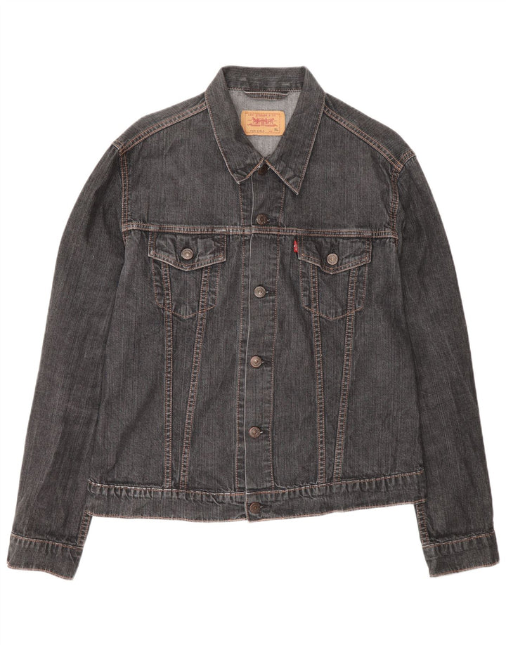 Giacca di jeans per ragazze Levi's 15-16 anni XL in cotone grigio