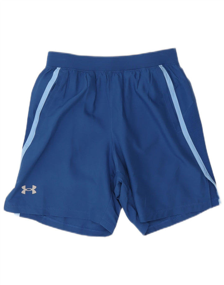 Pantaloncini sportivi da uomo Under Armour piccoli in poliestere blu