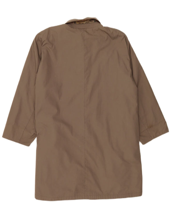 Trench reversibile vintage da donna UK 20 2XL Beige