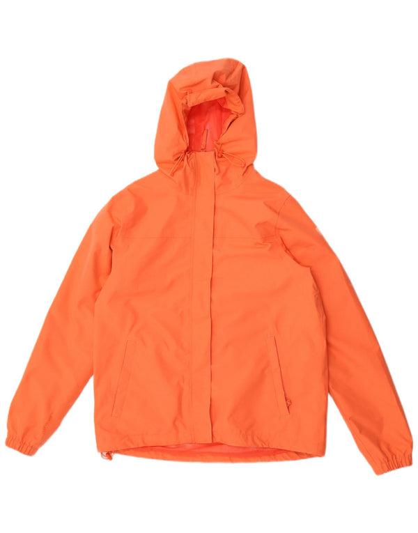 Giacca antipioggia con cappuccio da donna Helly Hansen UK 14 Poliestere arancione medio