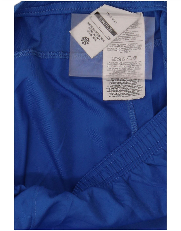 Pantaloncini sportivi Nike Dri Fit Slim Fit da uomo piccoli in poliestere blu