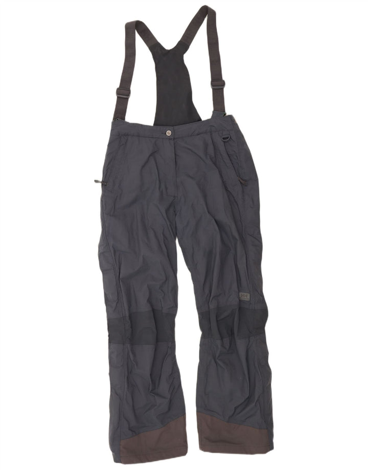 Pantaloni da sci salopette da donna Helly Hansen UK 16 Large Grey Colourblock