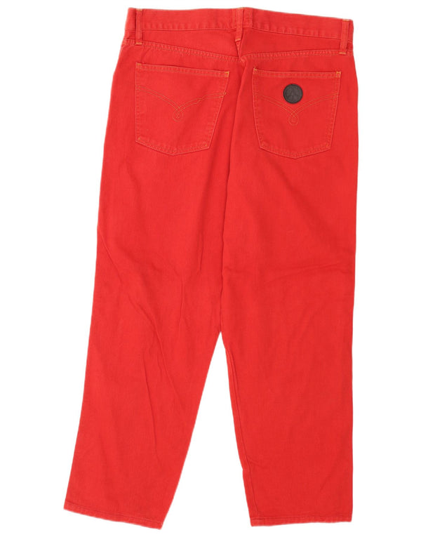 Jeans Moschino Uomo Tapered W36 L28 Cotone Rosso