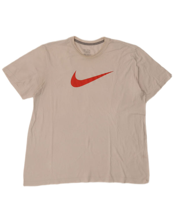 T-shirt grafica da uomo Nike Standard Fit 2XL bianco sporco