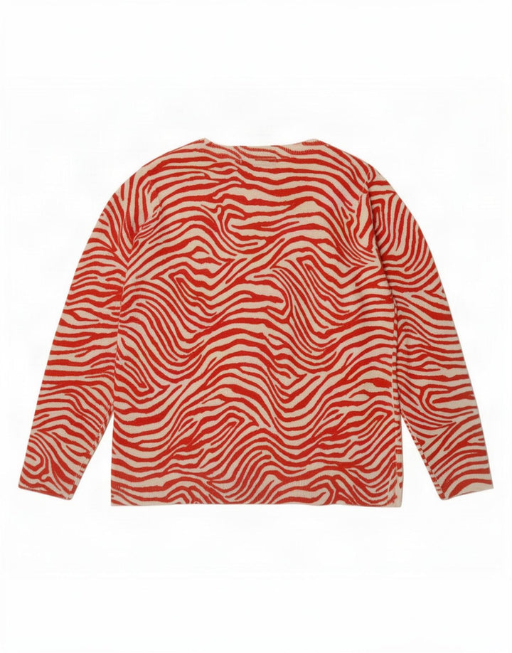 Maglione maglione con scollo a barca da donna Marks & Spencer UK 14 rosso medio