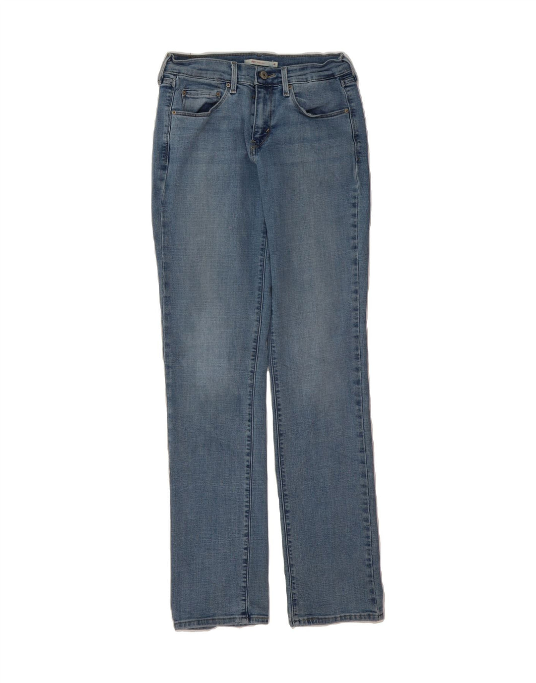 LEVI'S Jeans dritti da donna 505 US 4 Small W27 L34 Cotone blu