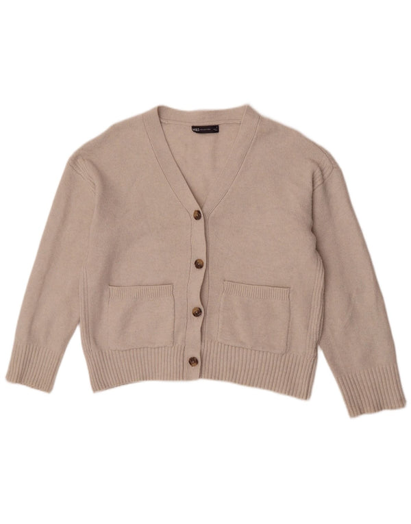 Maglione cardigan oversize da donna Marks & Spencer UK 10 piccolo Beige