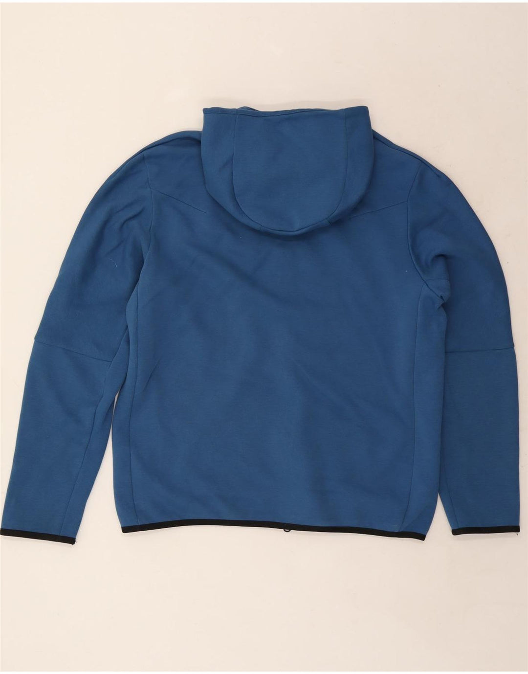 Felpa con cappuccio e zip da uomo Nike in cotone a righe grandi blu