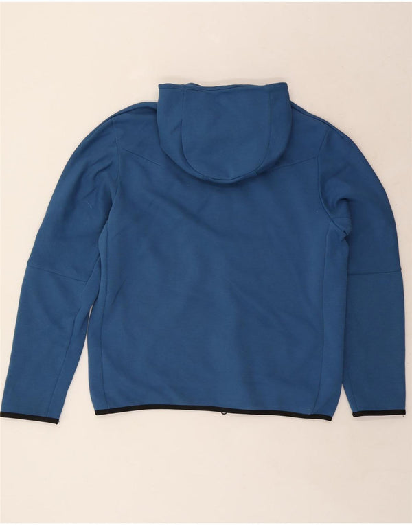 Felpa con cappuccio e zip da uomo Nike in cotone a righe grandi blu
