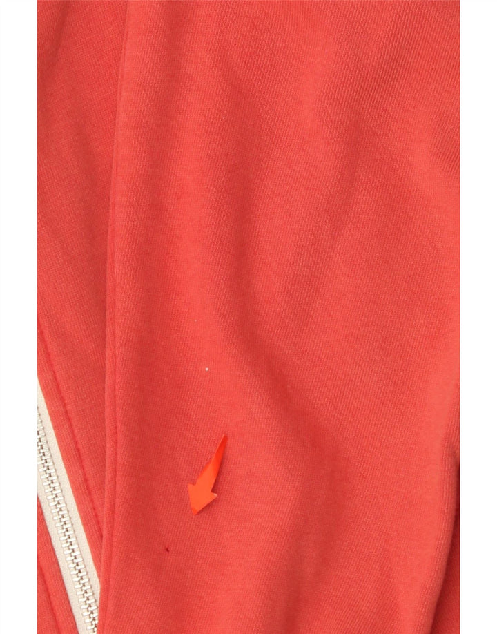 Maglione con cappuccio e zip da uomo SUN68 grande in cotone rosso