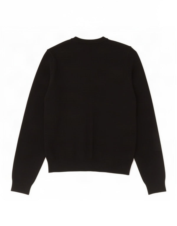 Maglione cardigan corto da donna Marks & Spencer UK 12 viscosa nera media