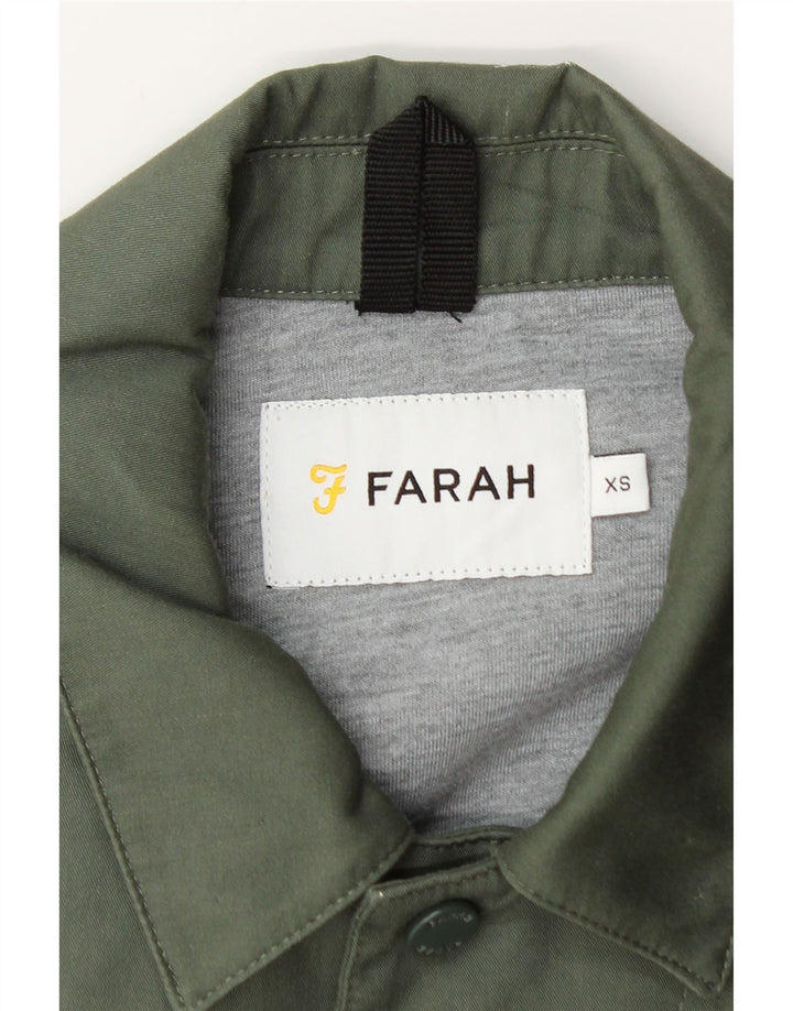 Giubbotto bomber da uomo FARAH UK 34 XS verde poliestere