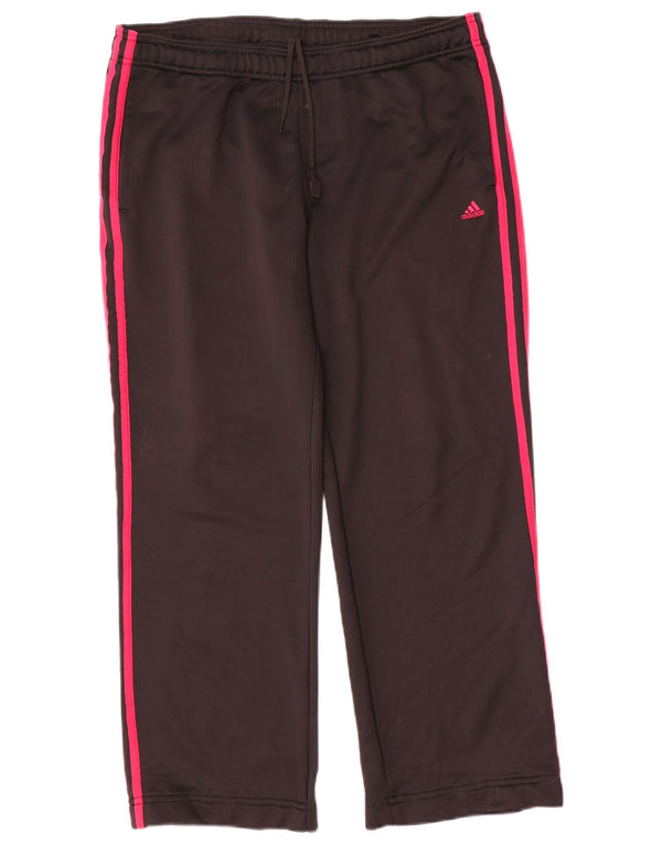 Pantaloni da tuta Adidas Climalite da donna UK 16/18 Large Nero Poliestere