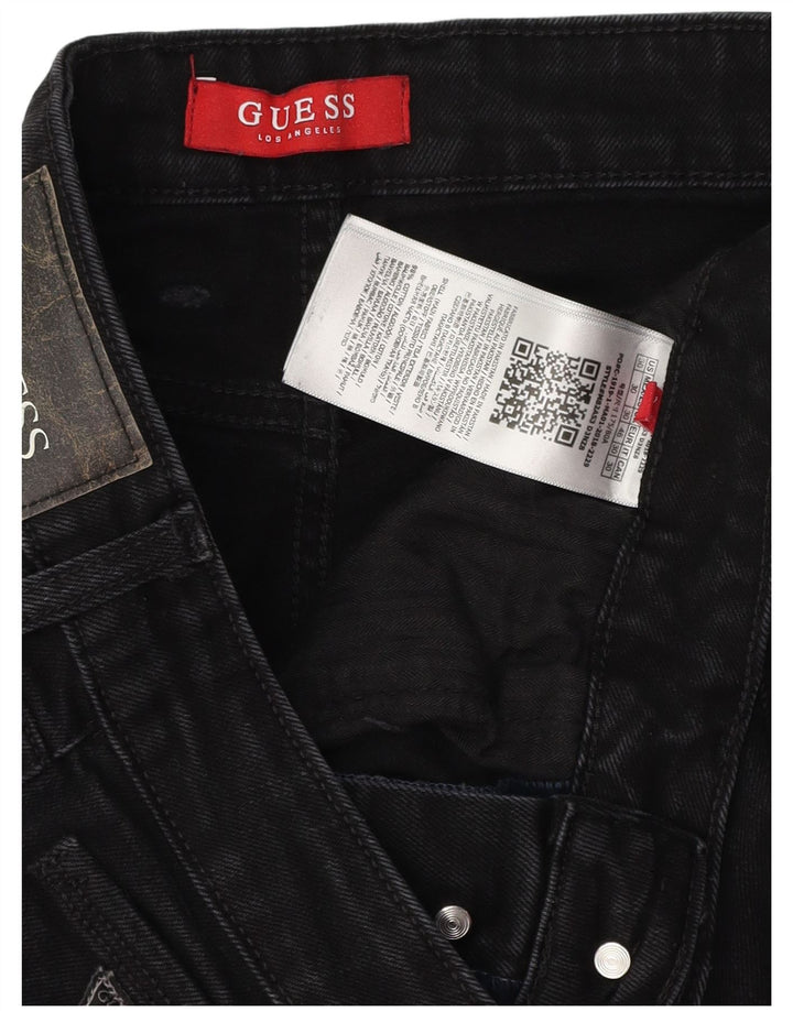 Jeans slim da uomo Guess W30 L31 cotone nero