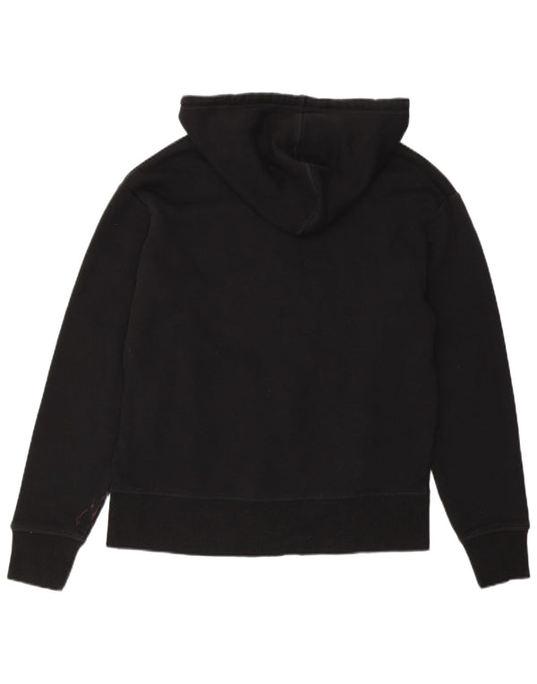 Maglione con cappuccio e zip da donna REEBOK UK 14 cotone nero medio