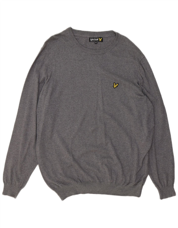 Maglione da uomo con scollo a barca LYLE & SCOTT 2XL cotone grigio